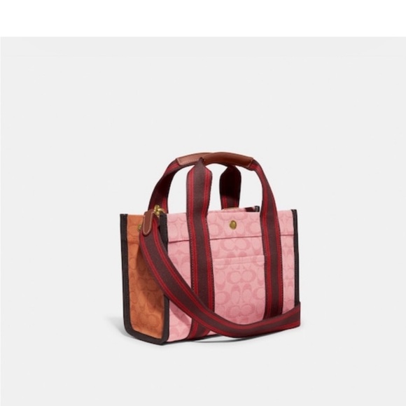 Spin Tote 27 In Signature Jacquard Red / Pink / Orange - Picture 3 of 9